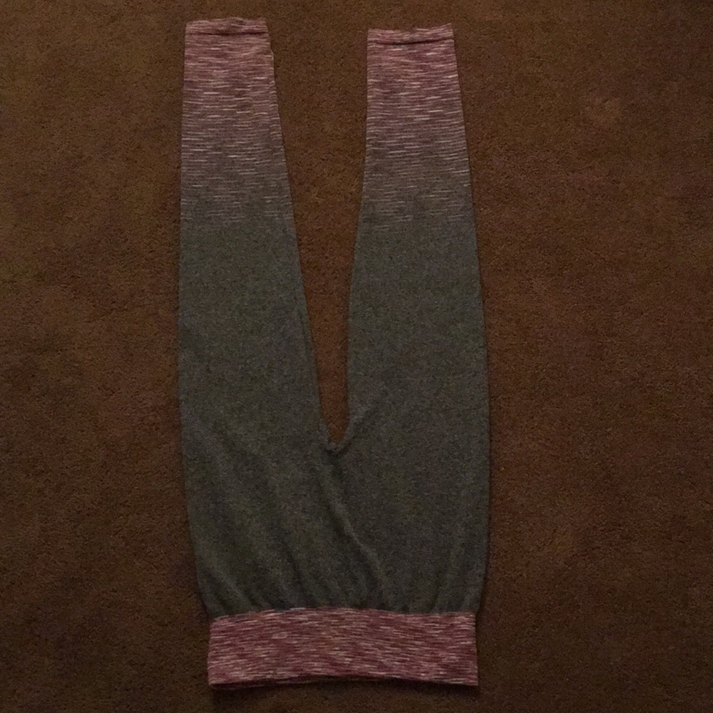 COZY leggings grey pink and purple
